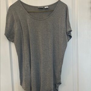 Kenar Gray Scoop Neck Short Sleeve Tee